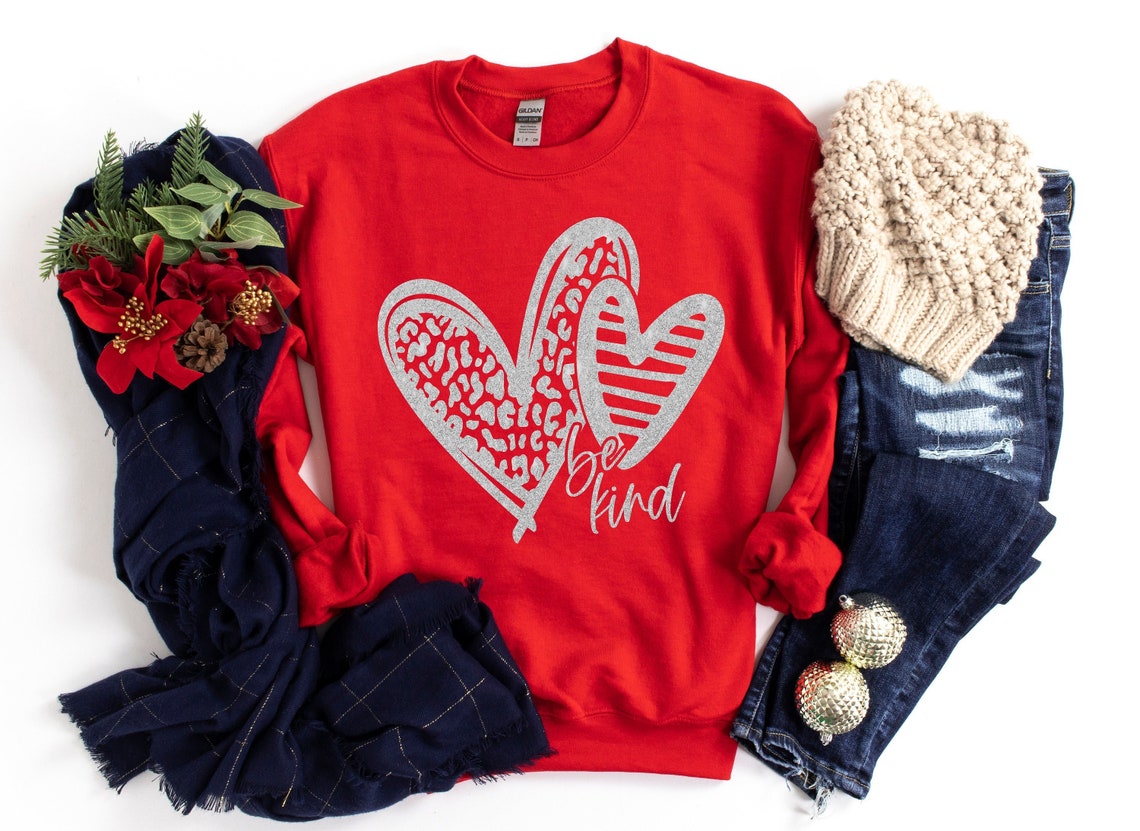 Be Kind Heart Valentines Day Shirt