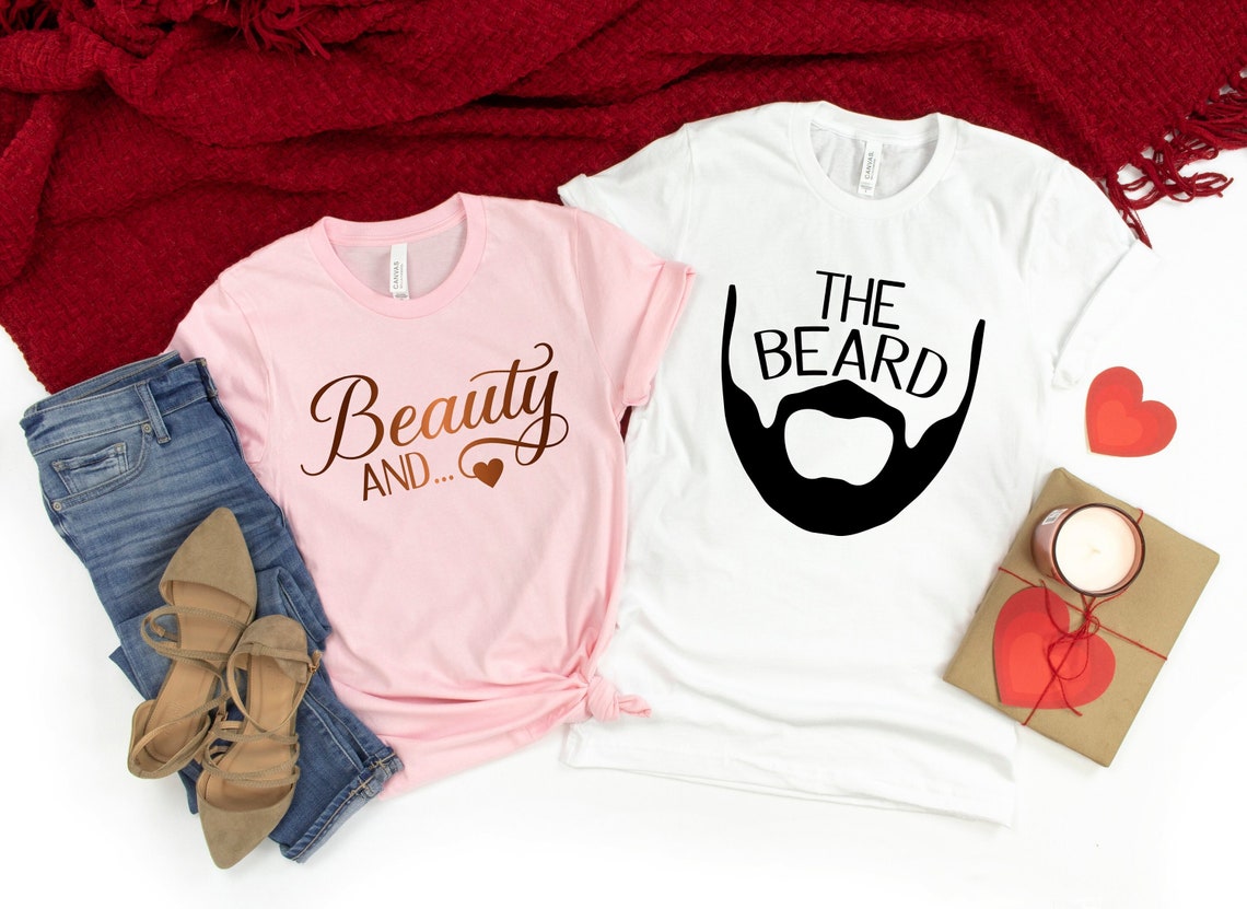 Beauty And The Beard Shirt, Valentines Day Shirts