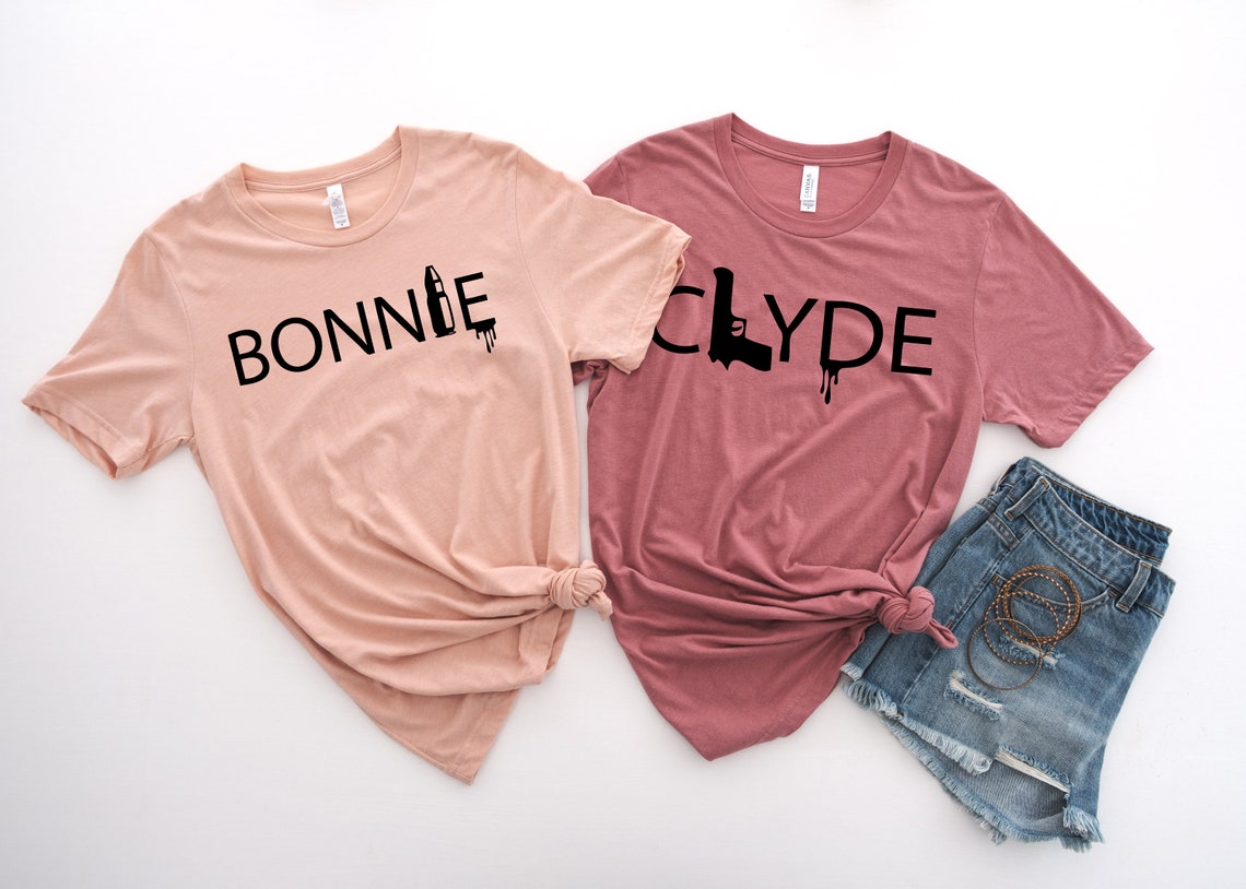 Bonnie and Clyde Shirt, Couple Shirt, Honeymoon Shirt