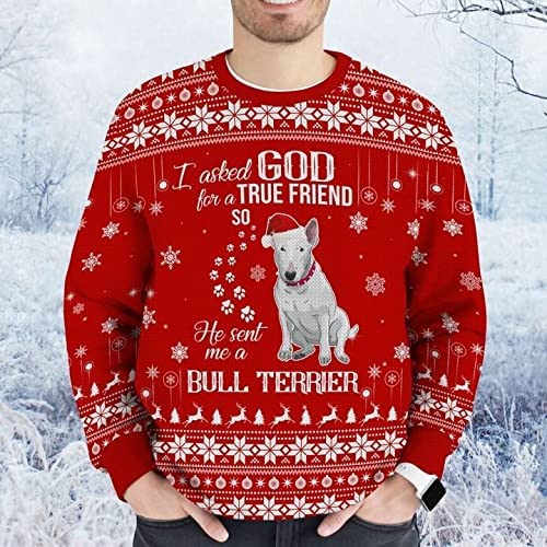 Bull Terrier Ugly Christmas Sweater All Over Print