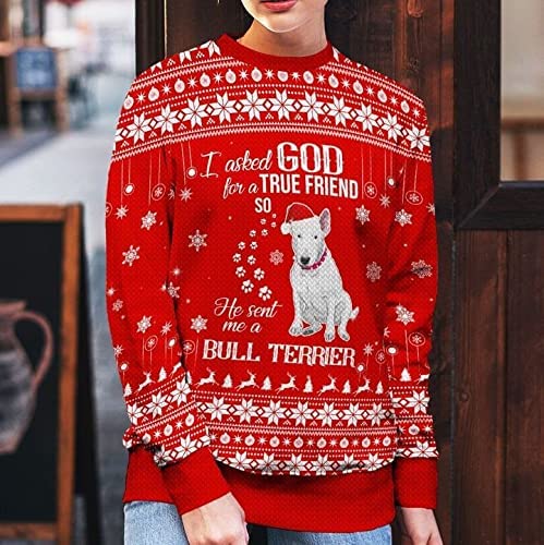 Bull Terrier Ugly Christmas Sweater All Over Print