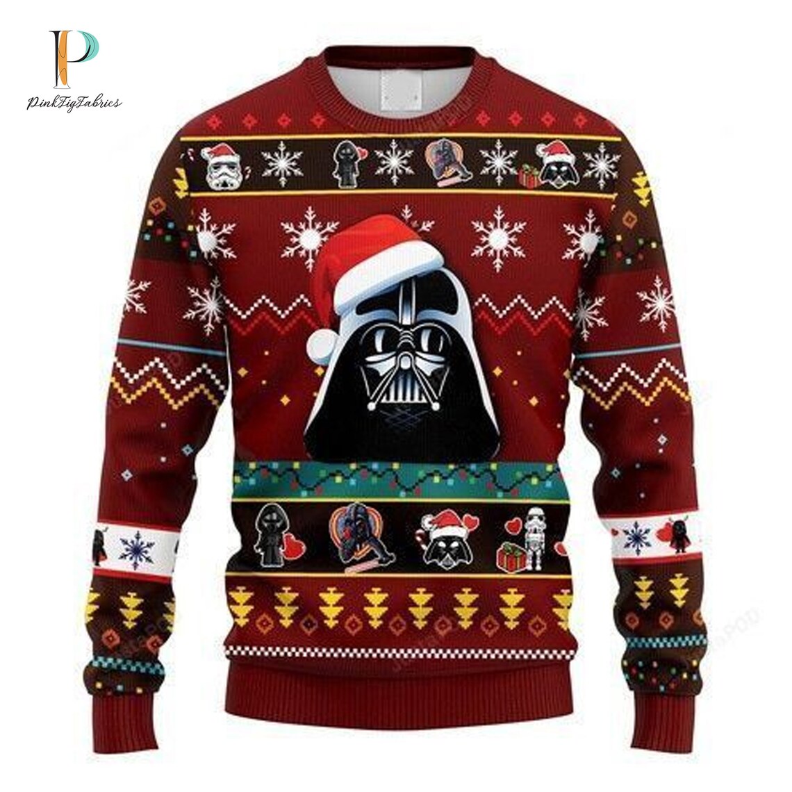 Character Darth Vader Ugly Sweater, Star W a r s Christmas Holiday Sweater