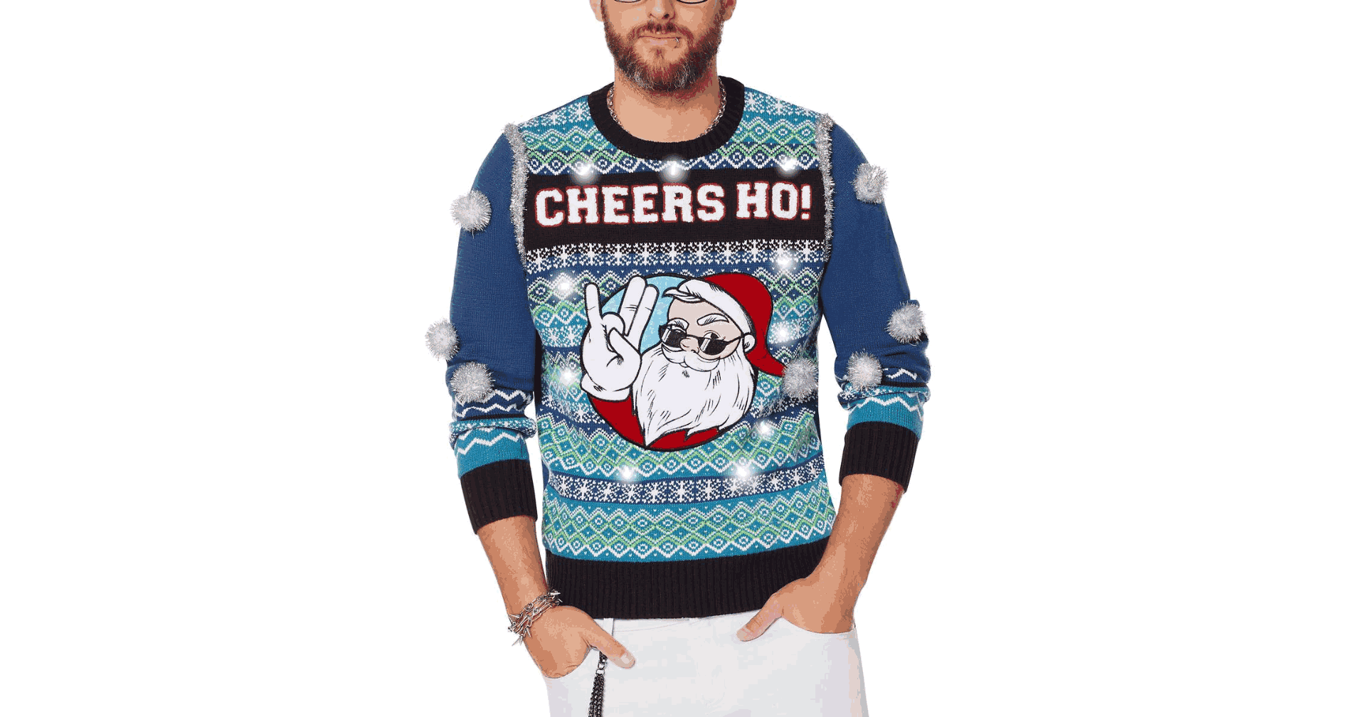 Cheers Ho Ugly Christmas Sweater