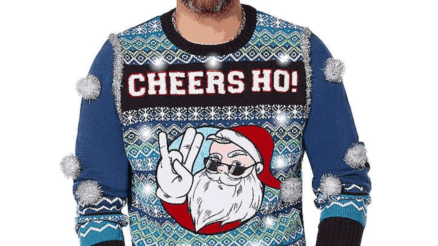 Cheers Ho Ugly Christmas Sweater