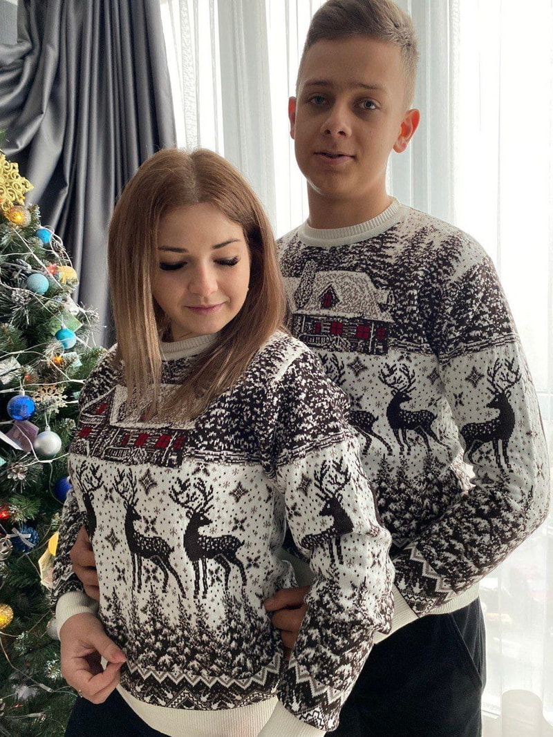 Christmas Couple Sweaters, Winter Matching Sweaters