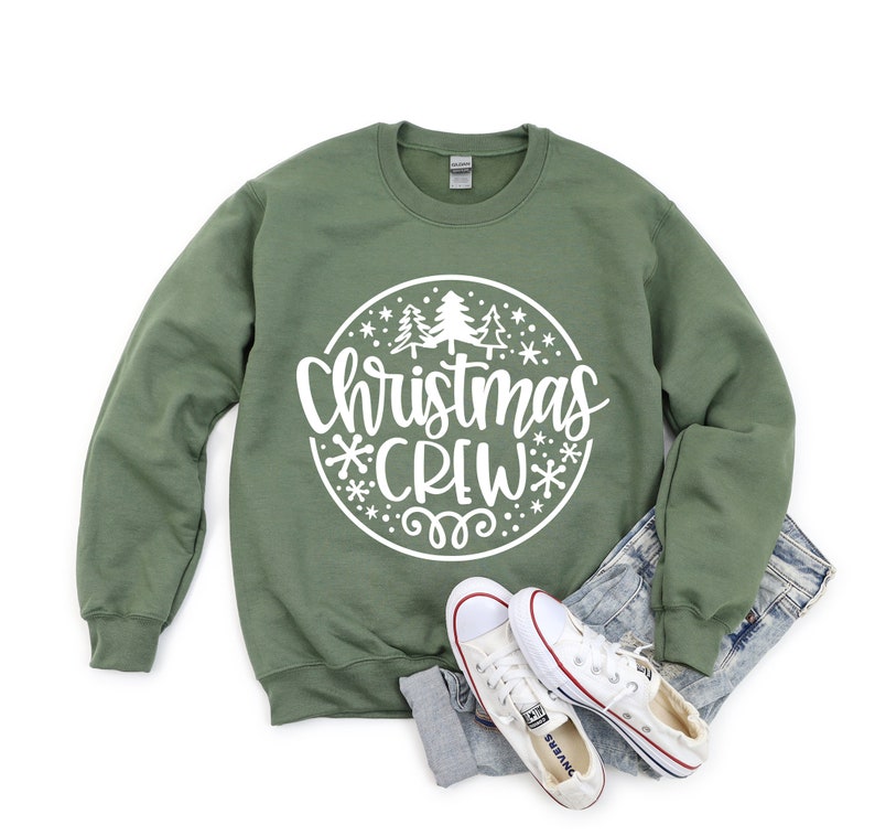 Christmas Crew Sweater, Family Christmas Shirts Long Sleeve