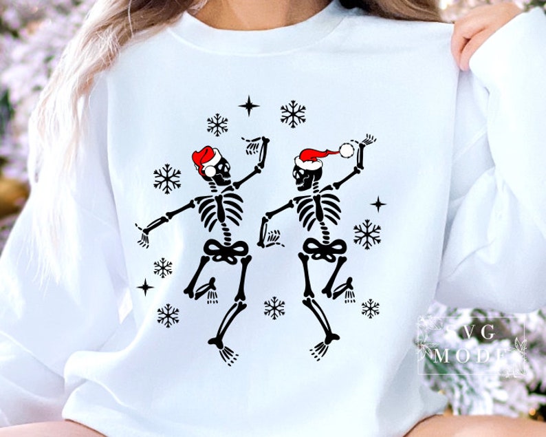 Christmas Dancing Skeleton