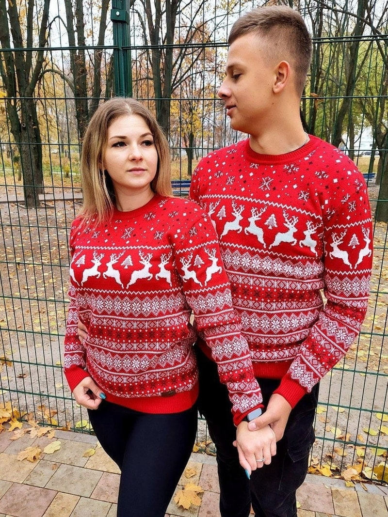 Christmas Hoodies, Couple Sweaters, Deer Sweater