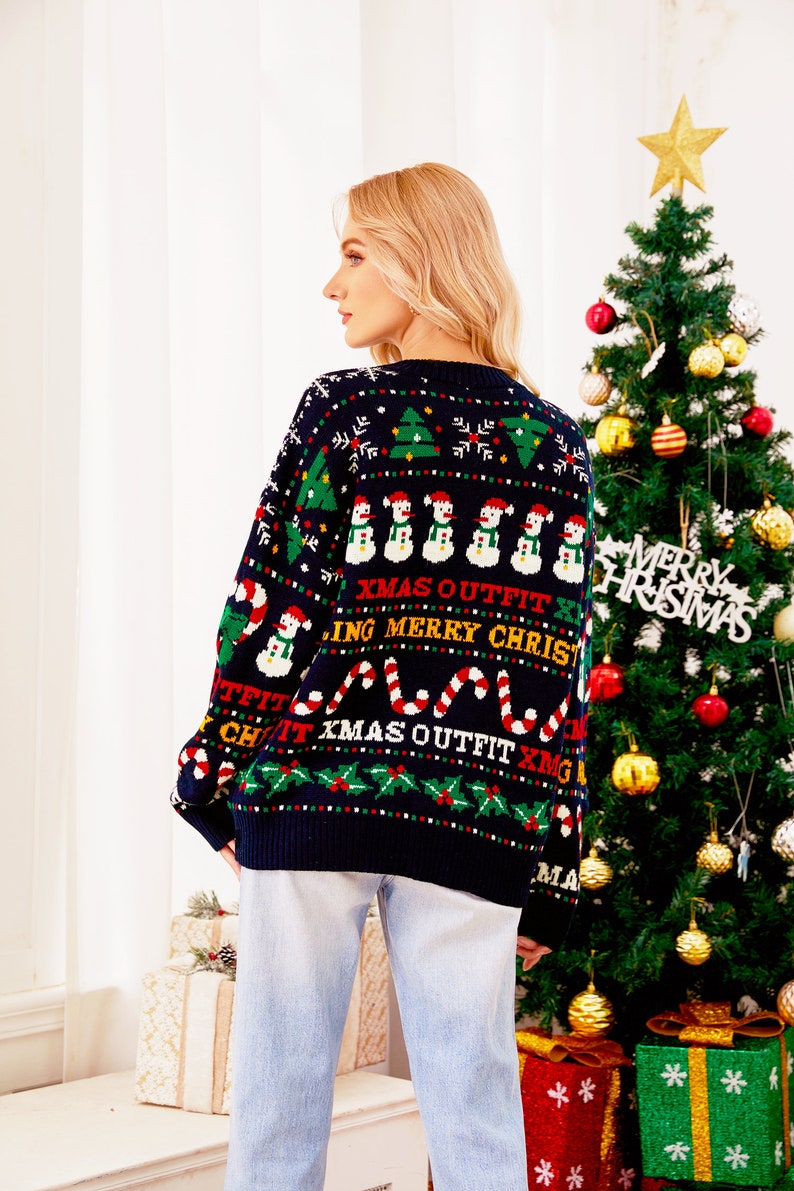 Christmas Knitted Sweater, Sweater for Women Holiday