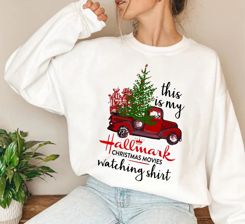 Christmas Movie Watching Shirt Red Truck Shirt, Christmas 2022 Tee