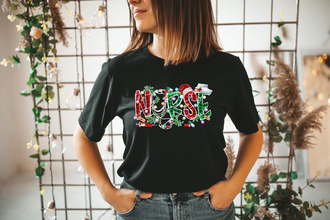 Christmas Nurse T-shirt, Merry Christmas Tee