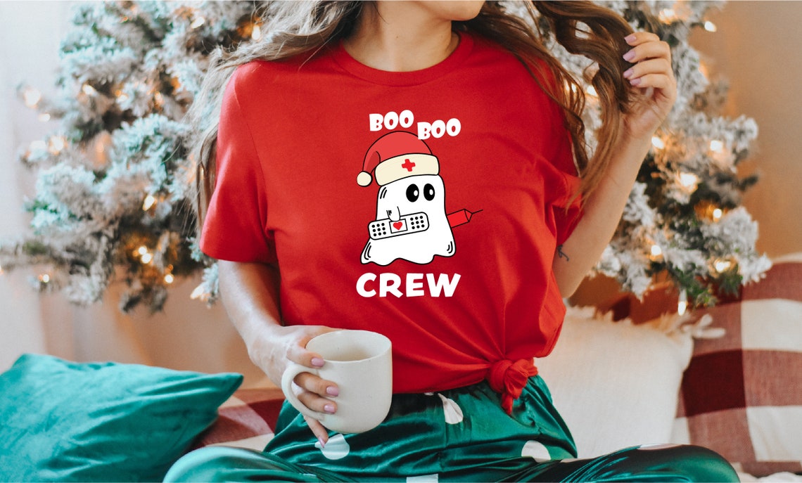 Christmas Shirt Gift For Nurses, Boo Boo Crew Shirt