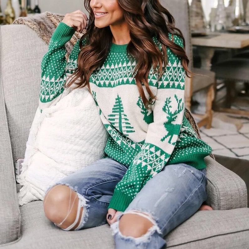 Christmas Sweater for Women, Holiday Warm Sweater Tree