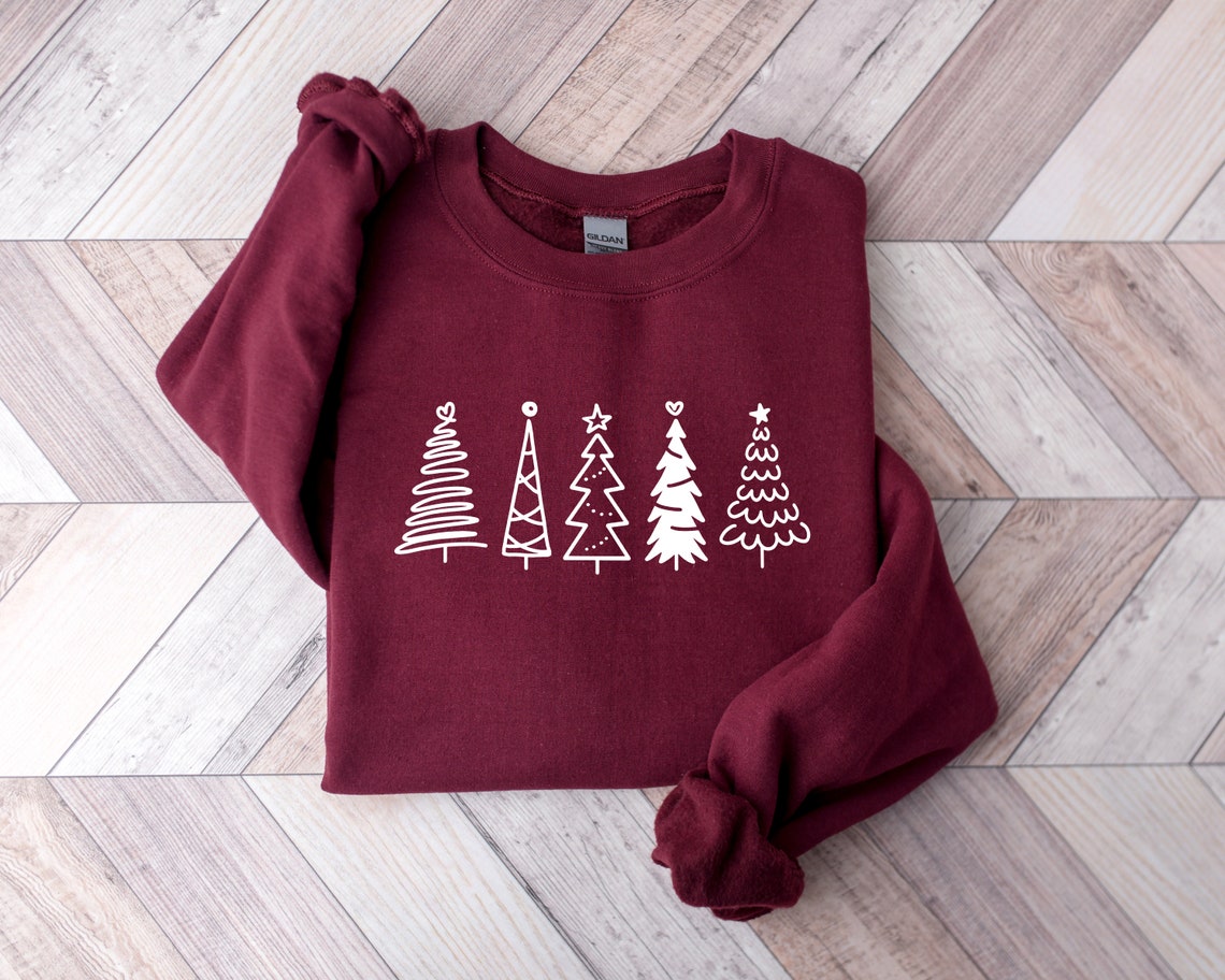 Christmas Tree Holiday Shirt for Women