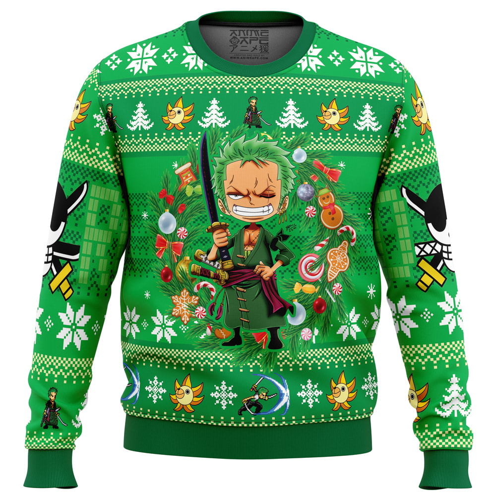 Christmas Zoro One Piece Christmas Sweater