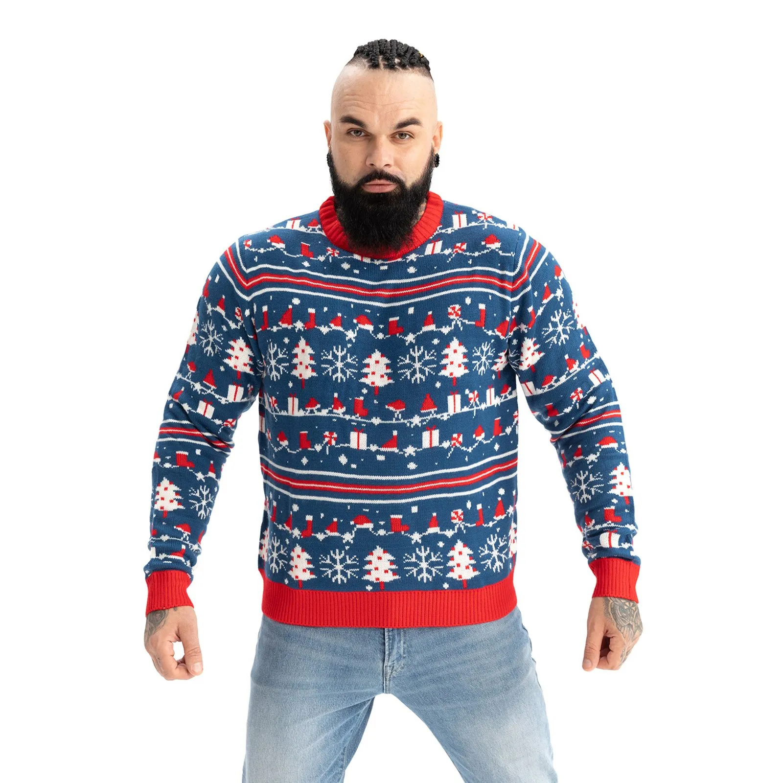 Classic Retro Funny Ugly Mens Christmas Sweater