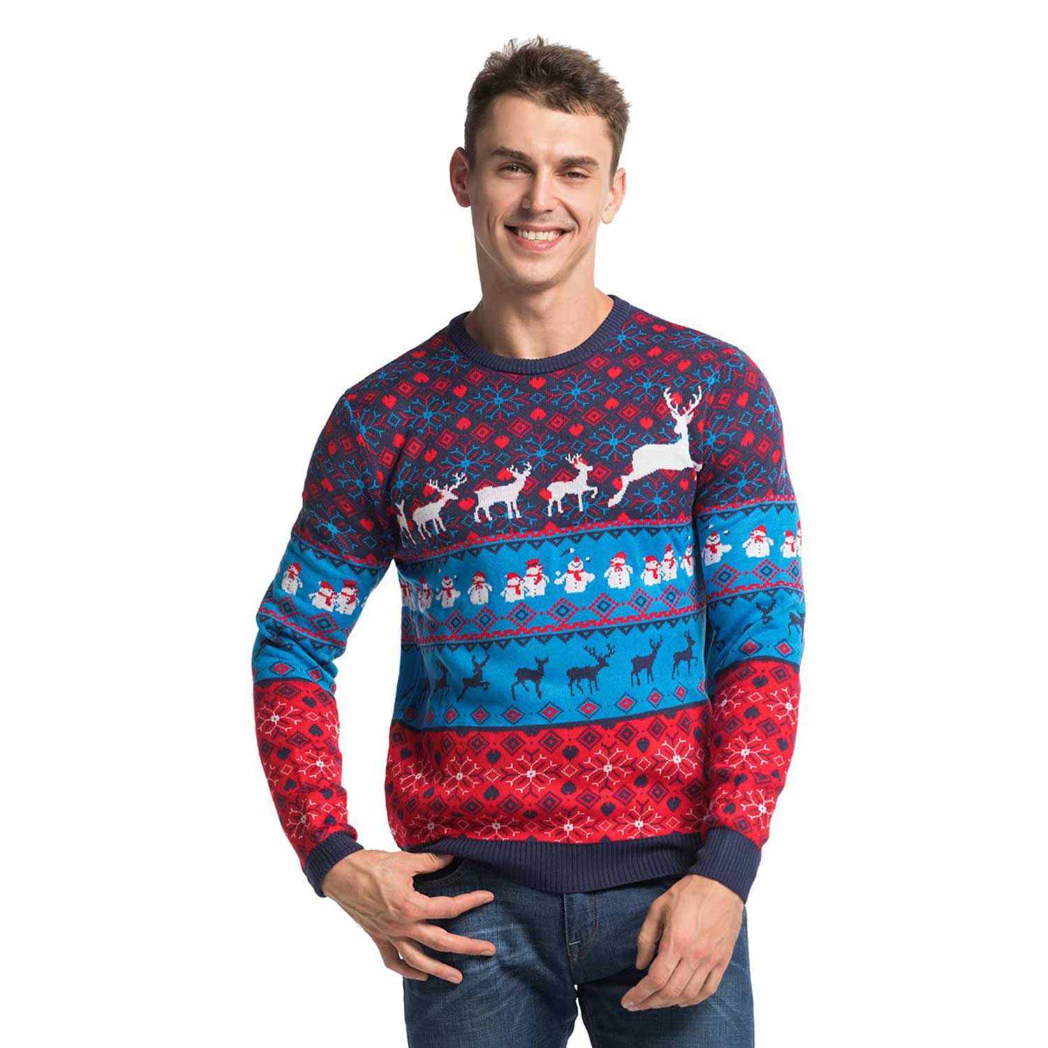 Cool Classic Fair Isle Mens Funny Christmas Sweater