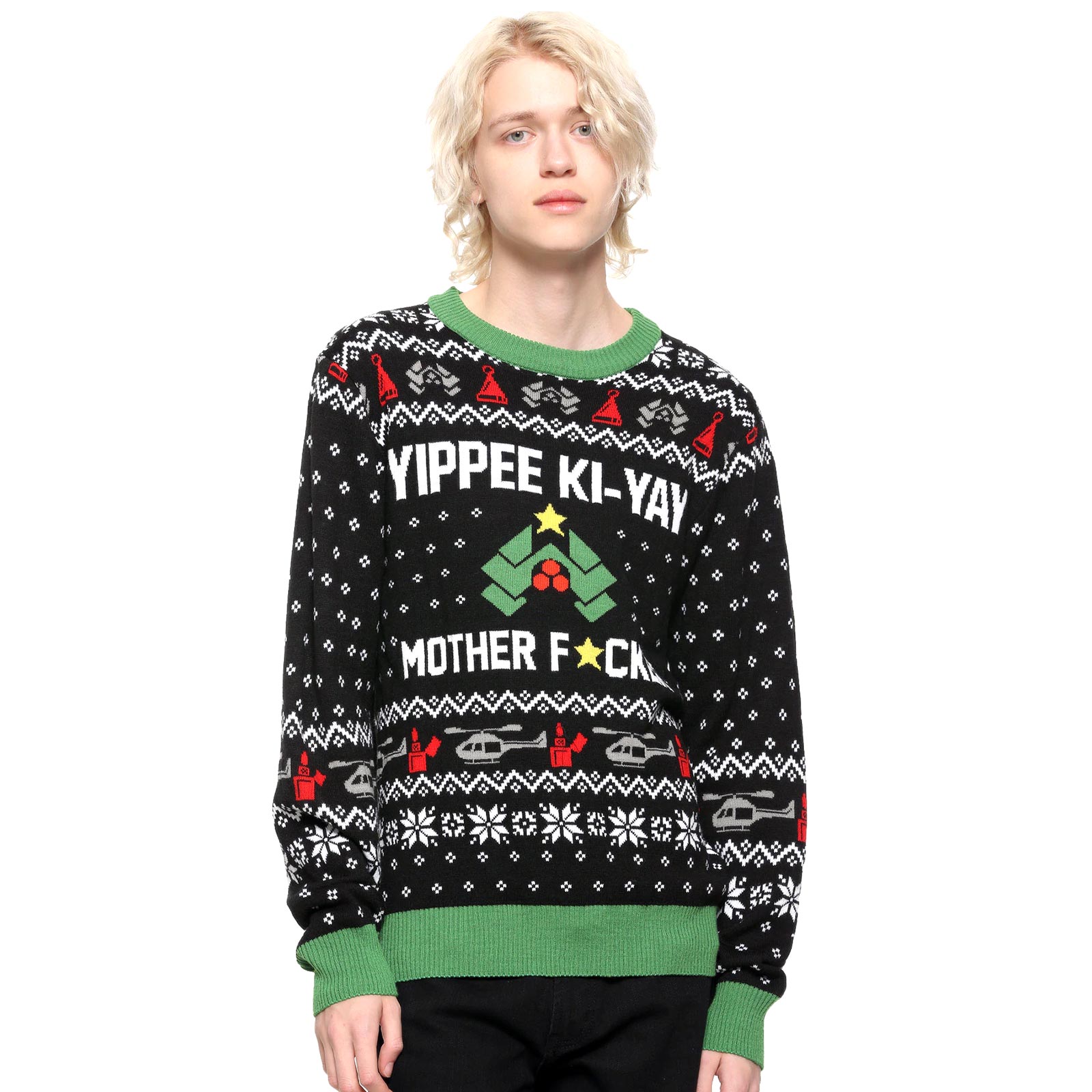 Die Hard Christmas Fair Isle Sweater Yippee
