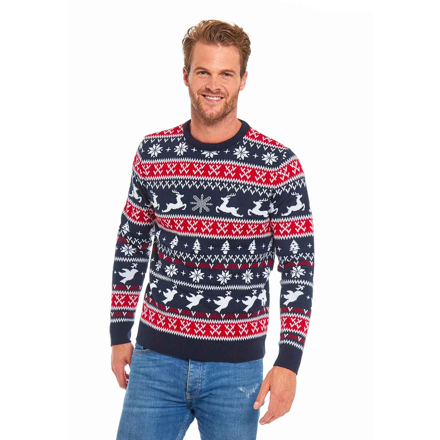Feeling the Fair Isle Classic Mens Funny Christmas Sweater