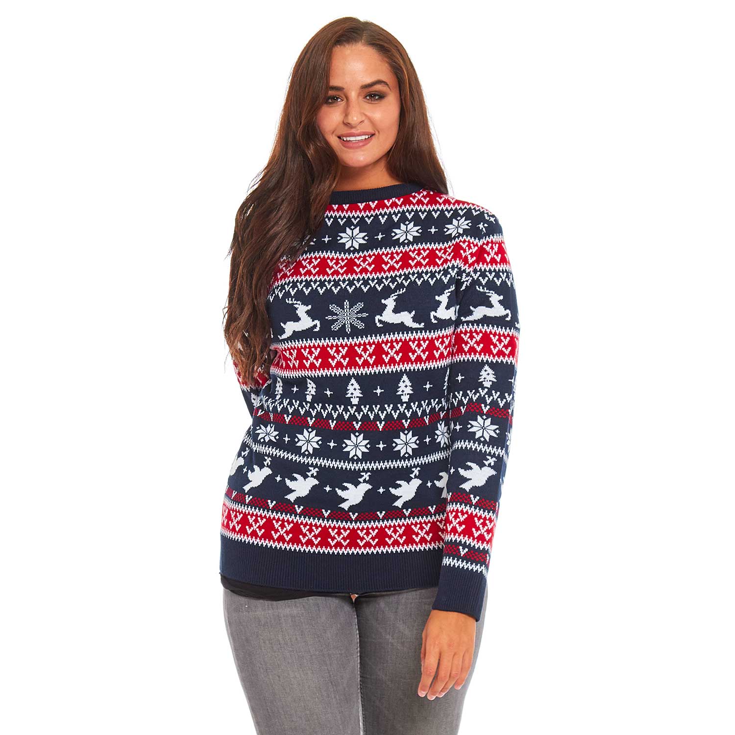 Feeling the Fair Isle Classic Womens Ugly Christmas Sweater