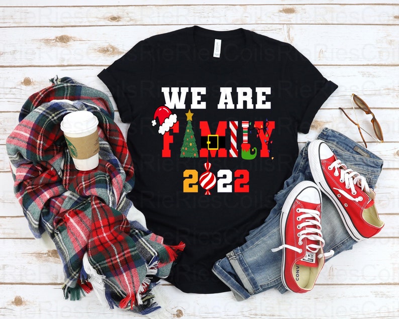 Festive Christmas Family Shirt Ideas, Christmas Group We are Family