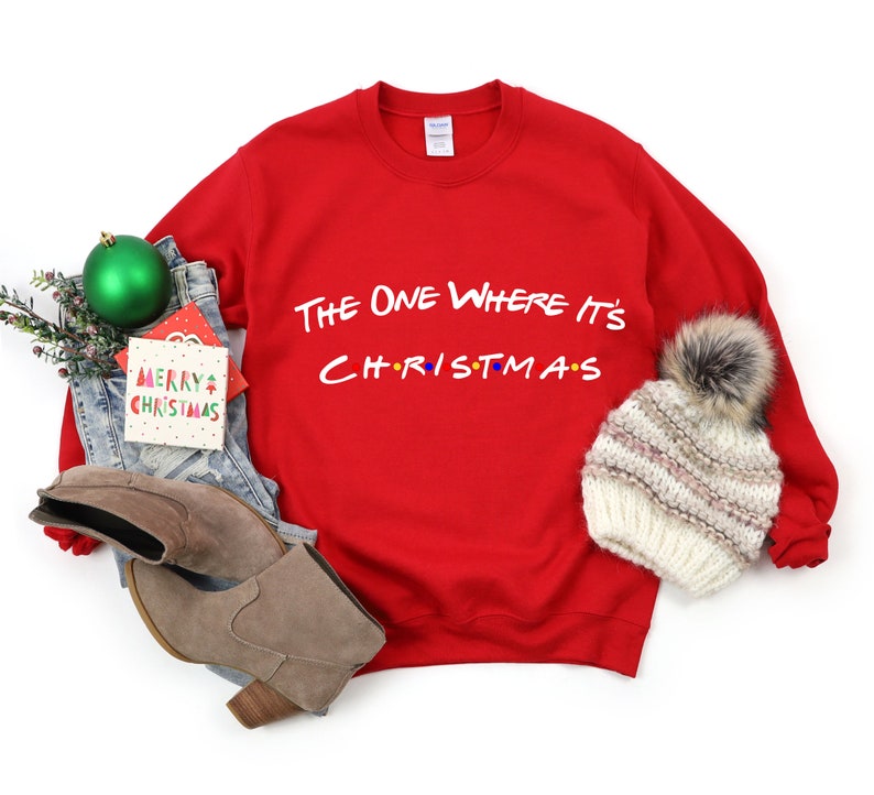 Friends Christmas Sweater-Sweatshirt-Shirt, Christmas Shirts