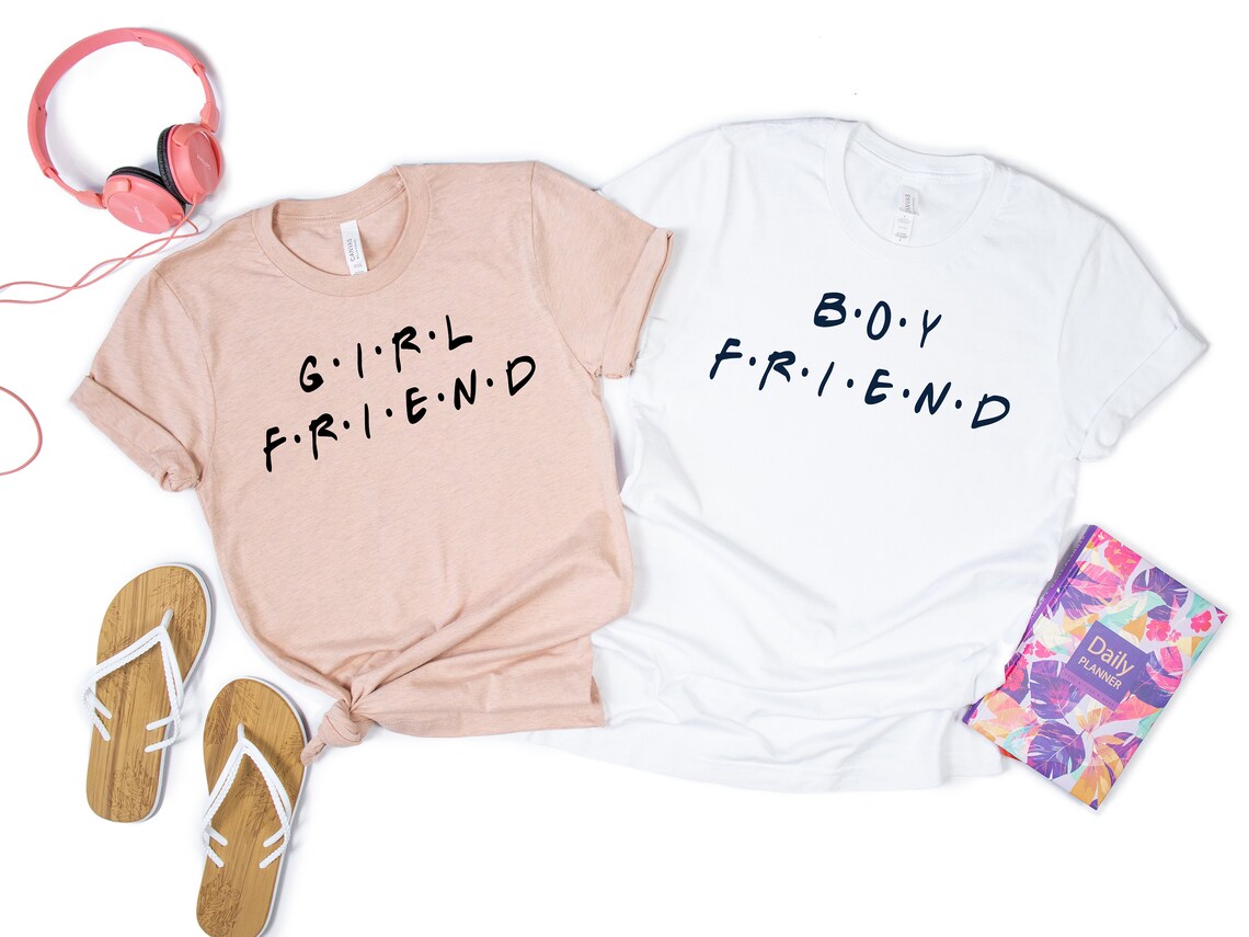Friends Themed Boyfriend Girlfriend Shirts