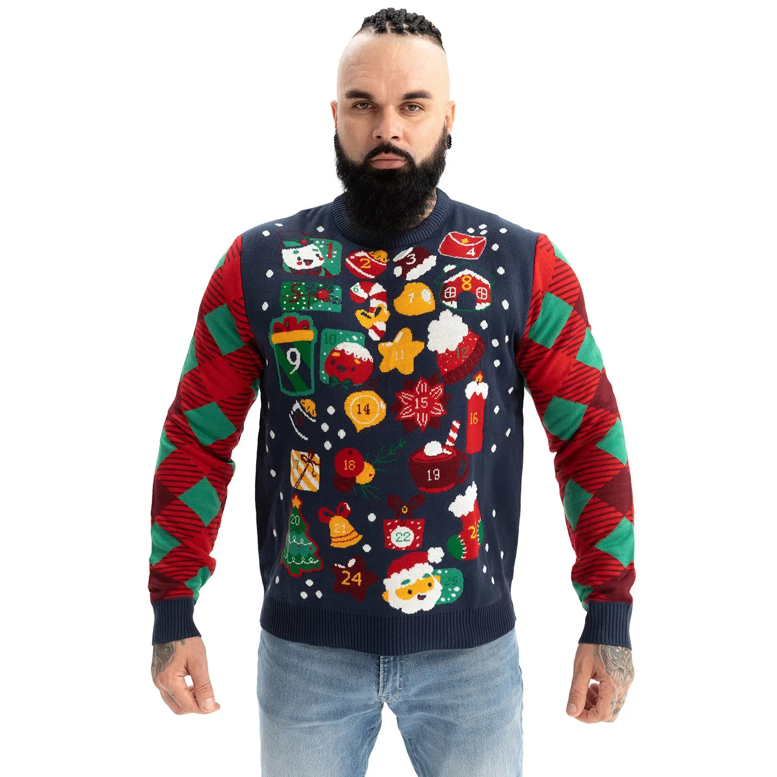 Full on Festive Funny Ugly Men's Christmas Sweater | StirTshirt