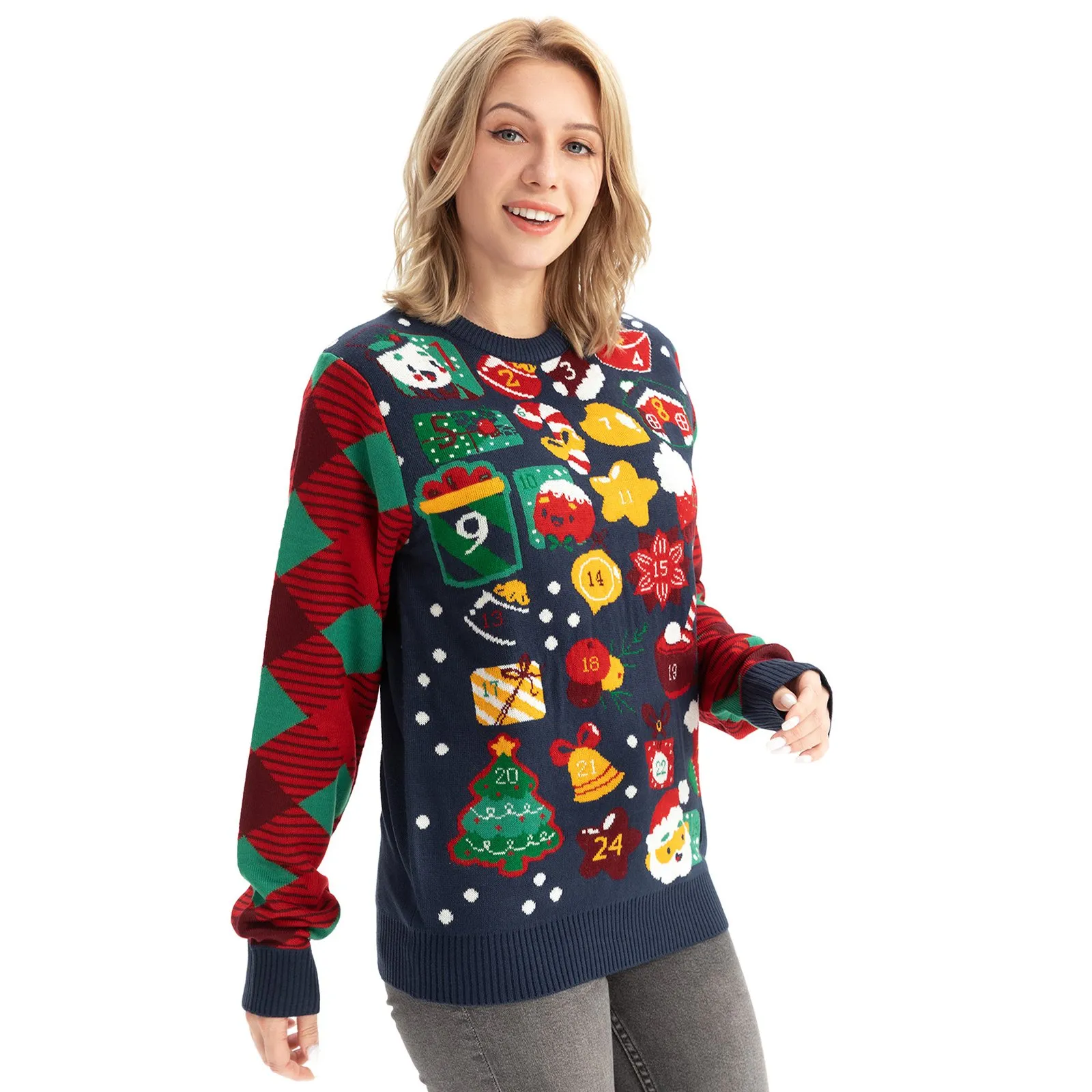 Full on Festive Funny Ugly Mens Christmas Sweater