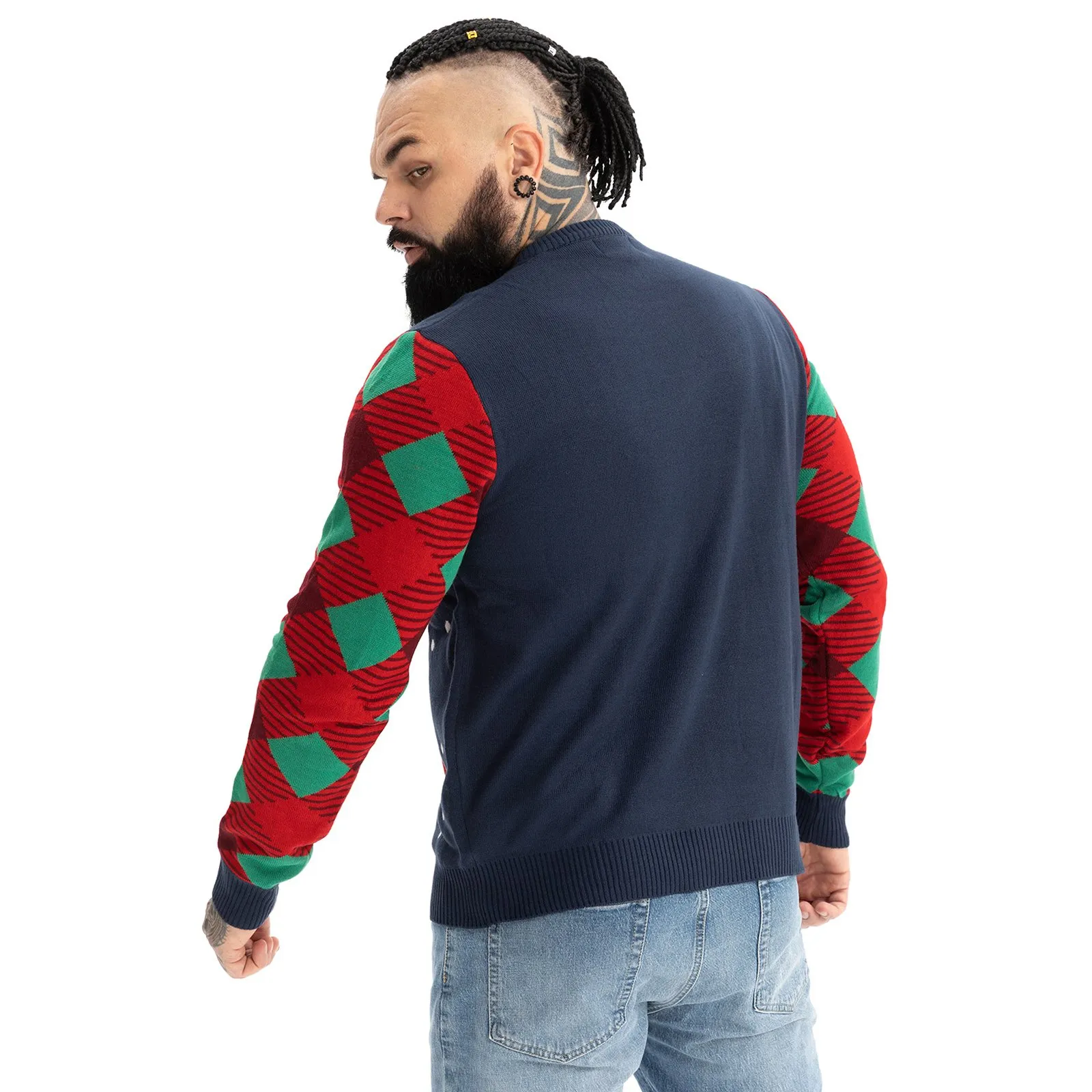Full on Festive Funny Ugly Mens Christmas Sweater