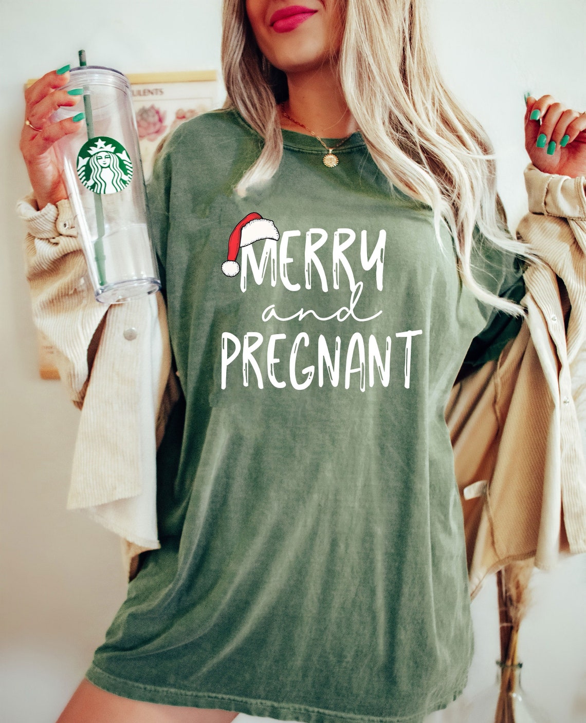 Funny Pregnancy Tee, Xmas Baby Shirt