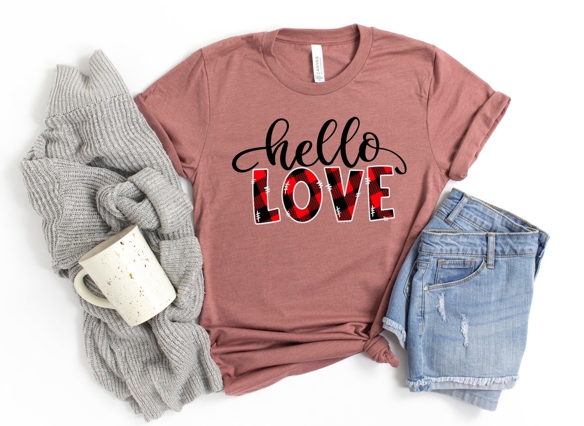 Hello Love Shirts, Valentine's Shirt, Lovers Shirt