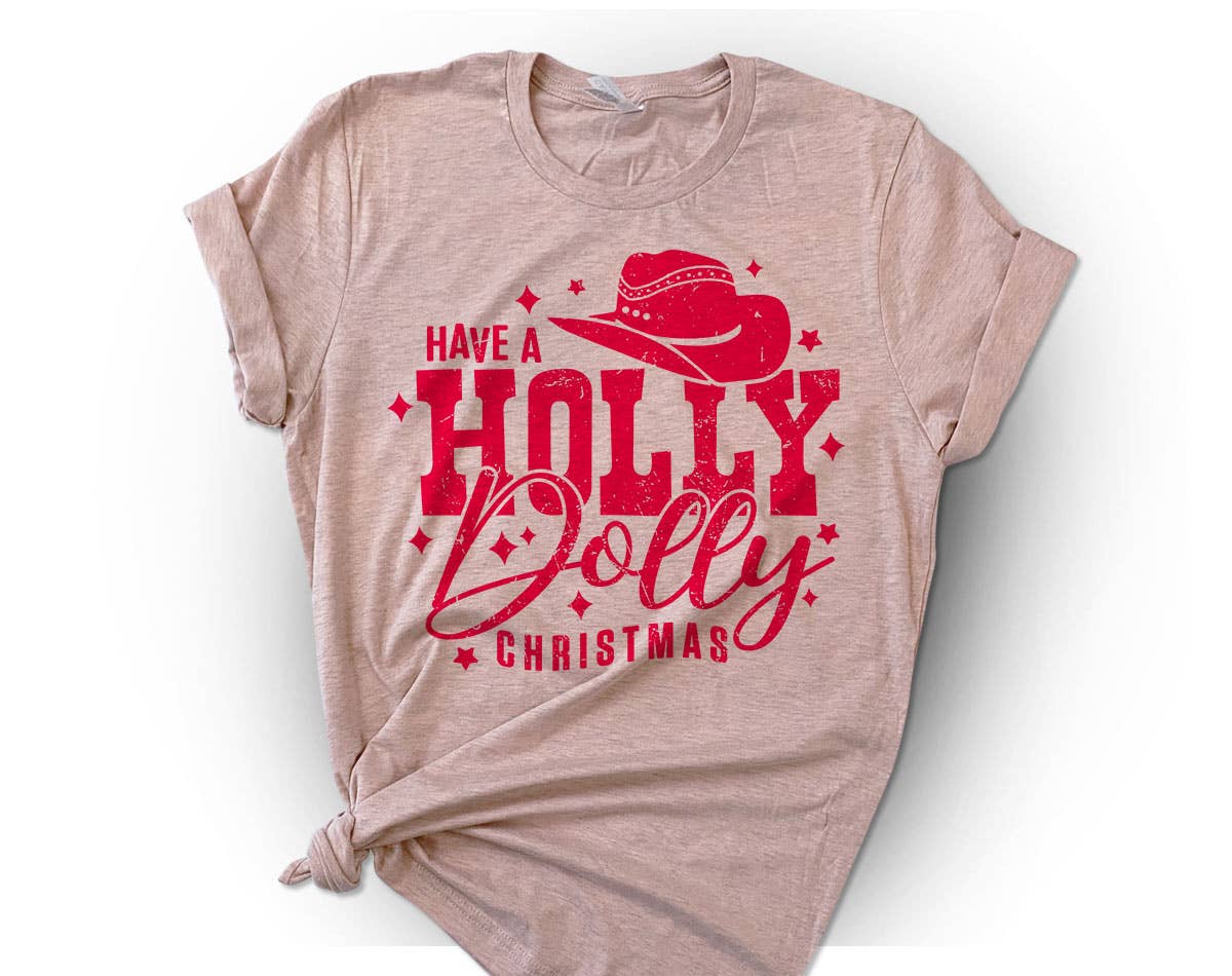 Holly Dolly Christmas - Funny Christmas Shirt
