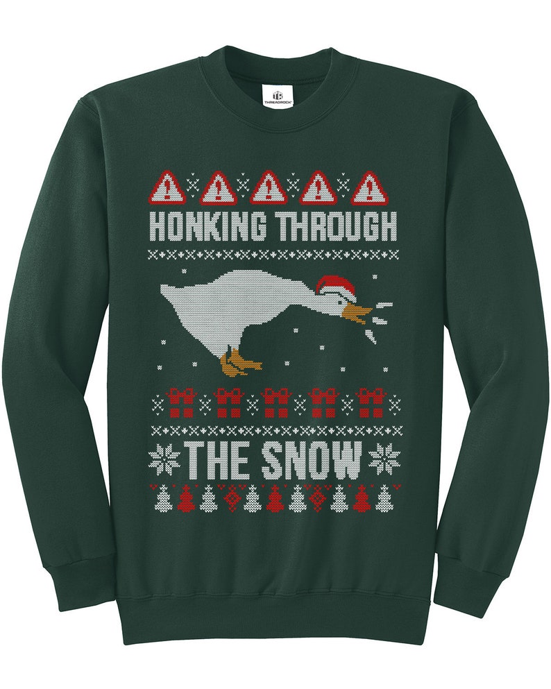 Honking Through The Snow Ugly Christmas Sweater