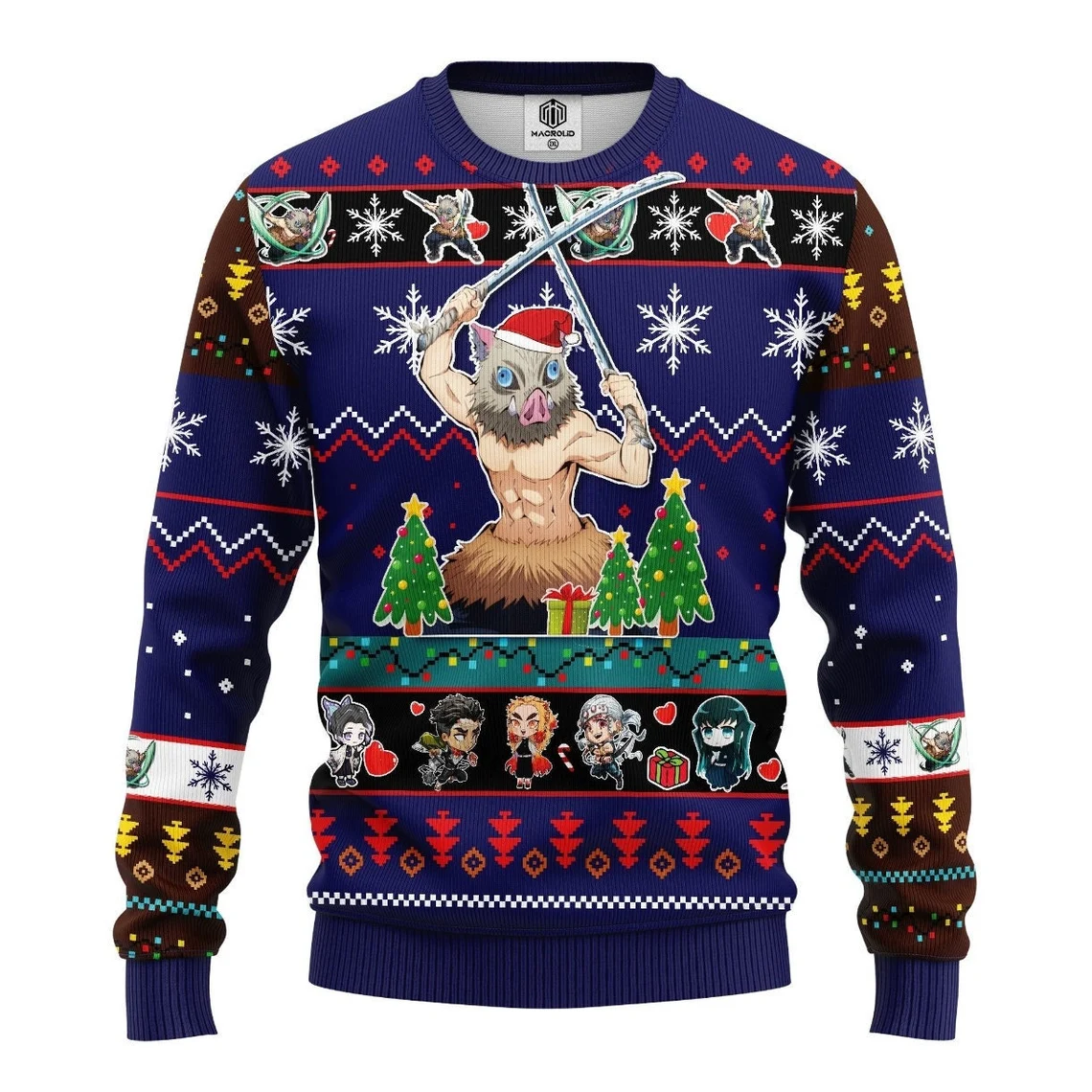Inosuke Ugly Knitted Christmas Sweater