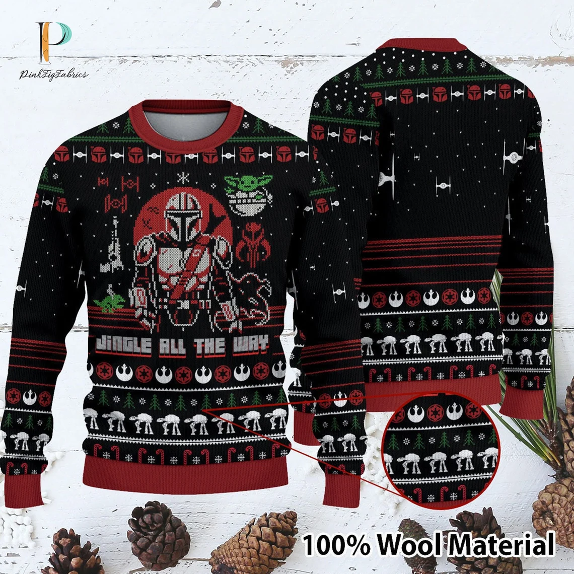 Jingle All The Way Manda-lorian Ugly Sweater