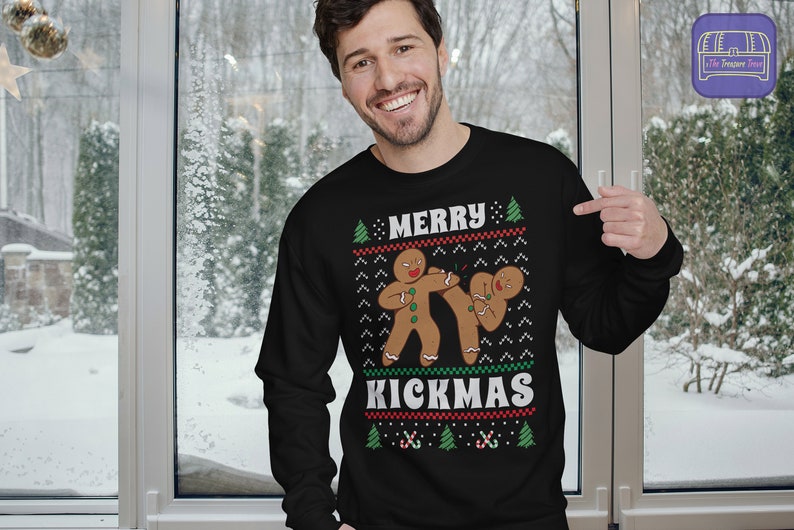 Karate Ugly Christmas Sweater