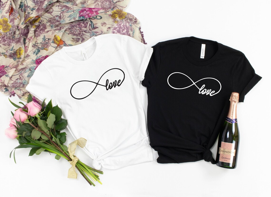 Love Infinity Shirt, Mr and Mrs, Just Married Shirt