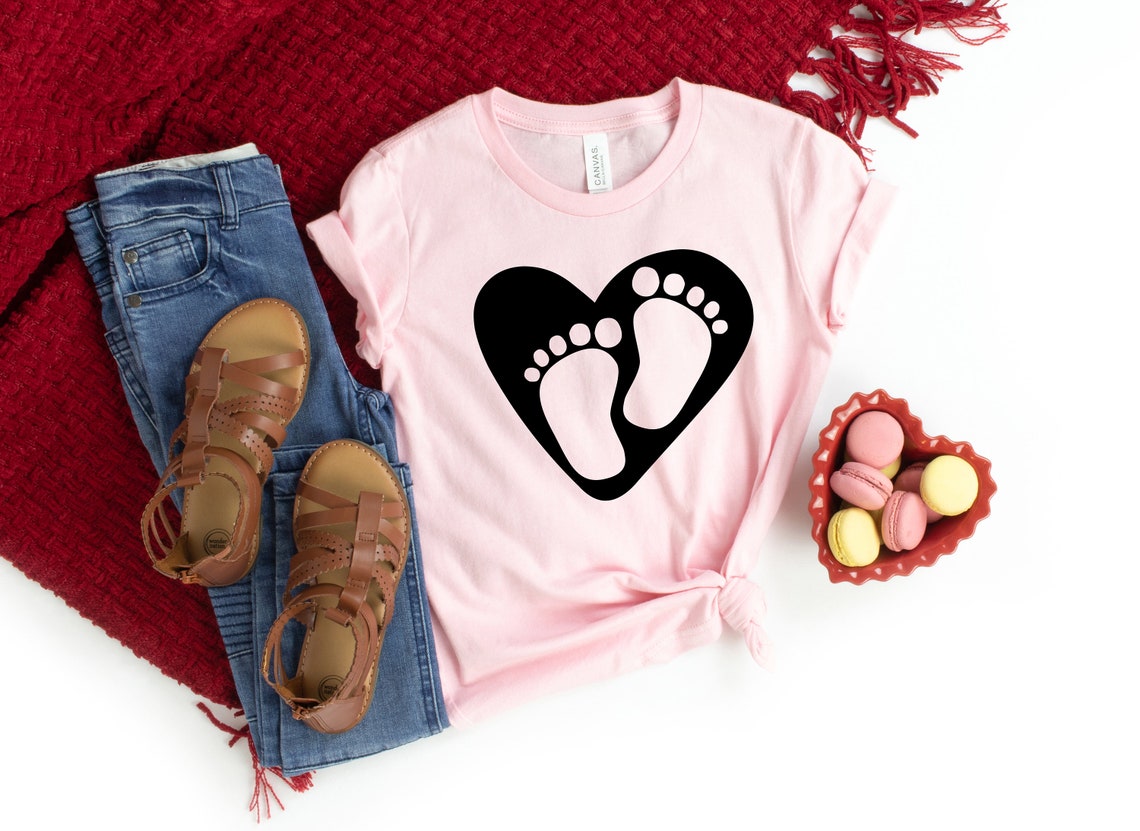Love Pregnant Shirt, Valentines Day Shirt, Valentines Day Shirts For Women