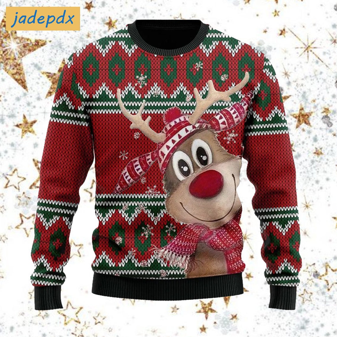 Lovely Reindeer Christmas Sweater
