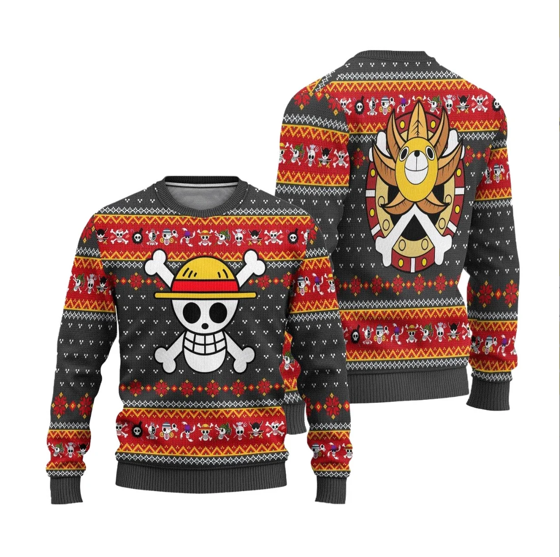 Luffy Ugly Knitted Christmas Sweater