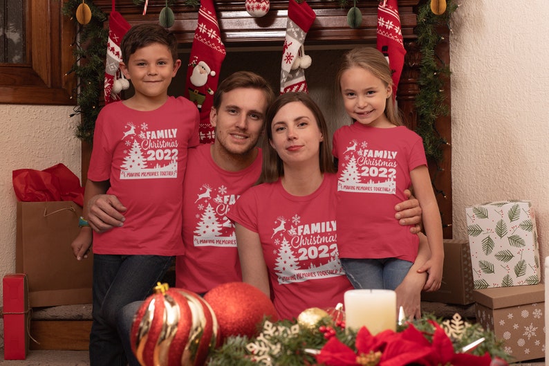 Making memories together, Christmas family shirt