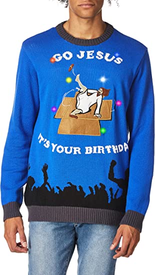 Men's Ugly Christmas Sweater Jesus
