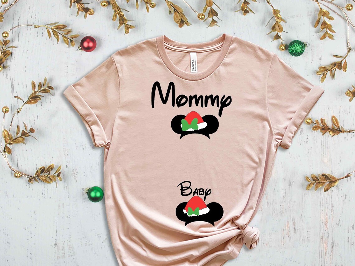 Mommy Baby Christmas Shirt Christmas Time