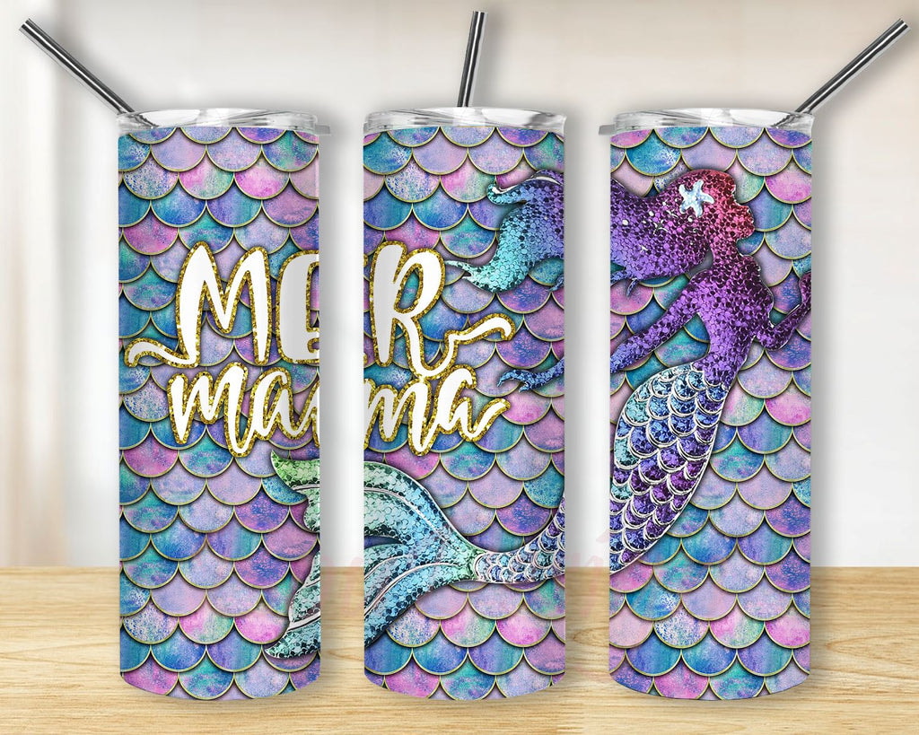 Mother Jewelry Style Mermaid Mama Gifts For Mermaid Lover Skinny Tumbler