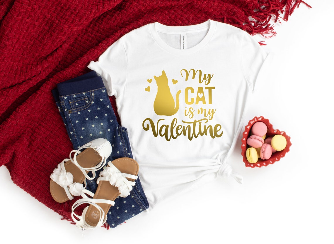 My Cat Is My Valentine Shirt, Cat Lover Shirt