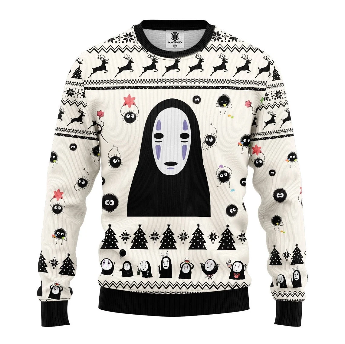 No Faces Ugly Knitted Christmas Sweater