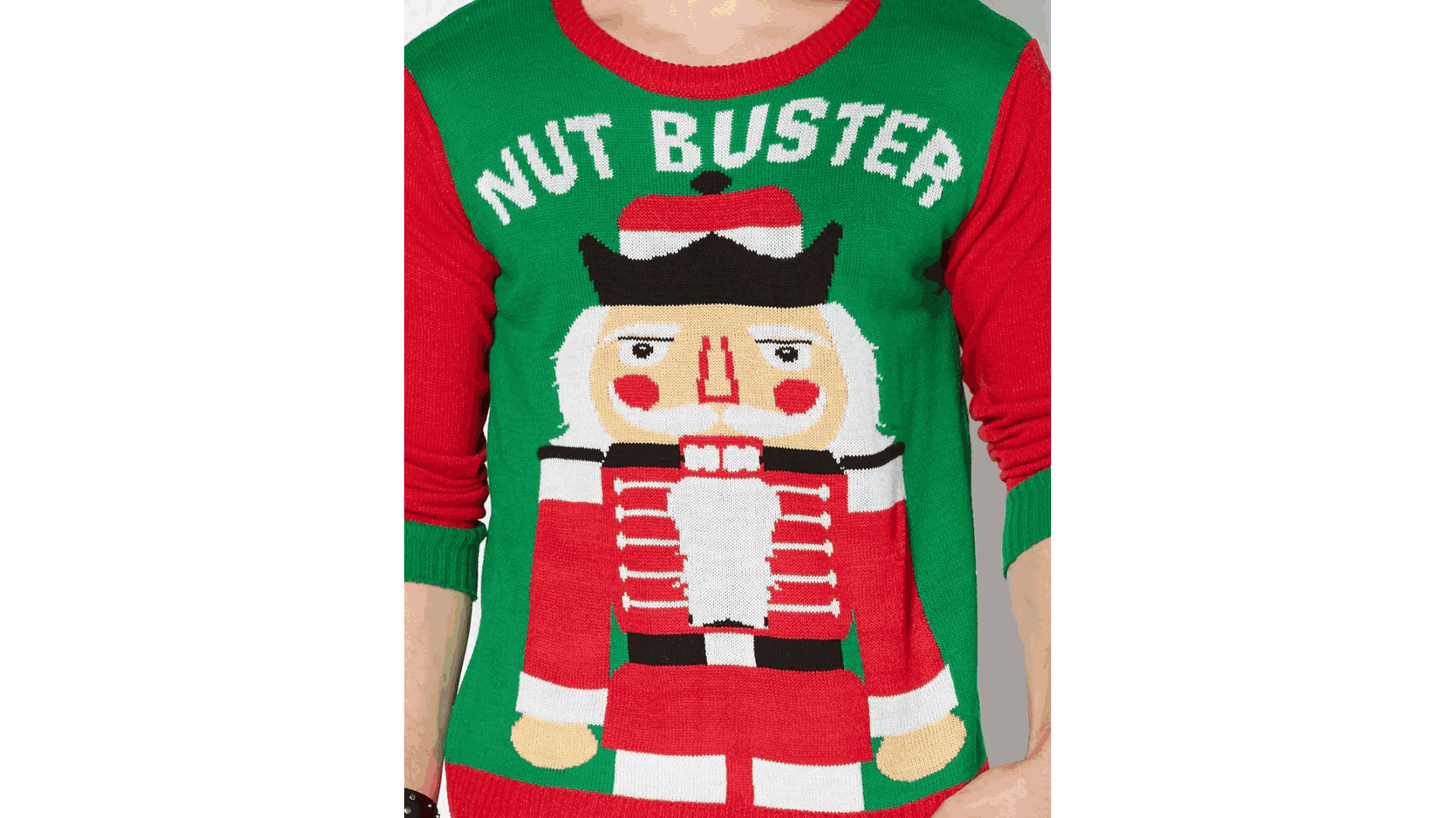 Nut Buster Nutcracker Ugly Christmas Sweater