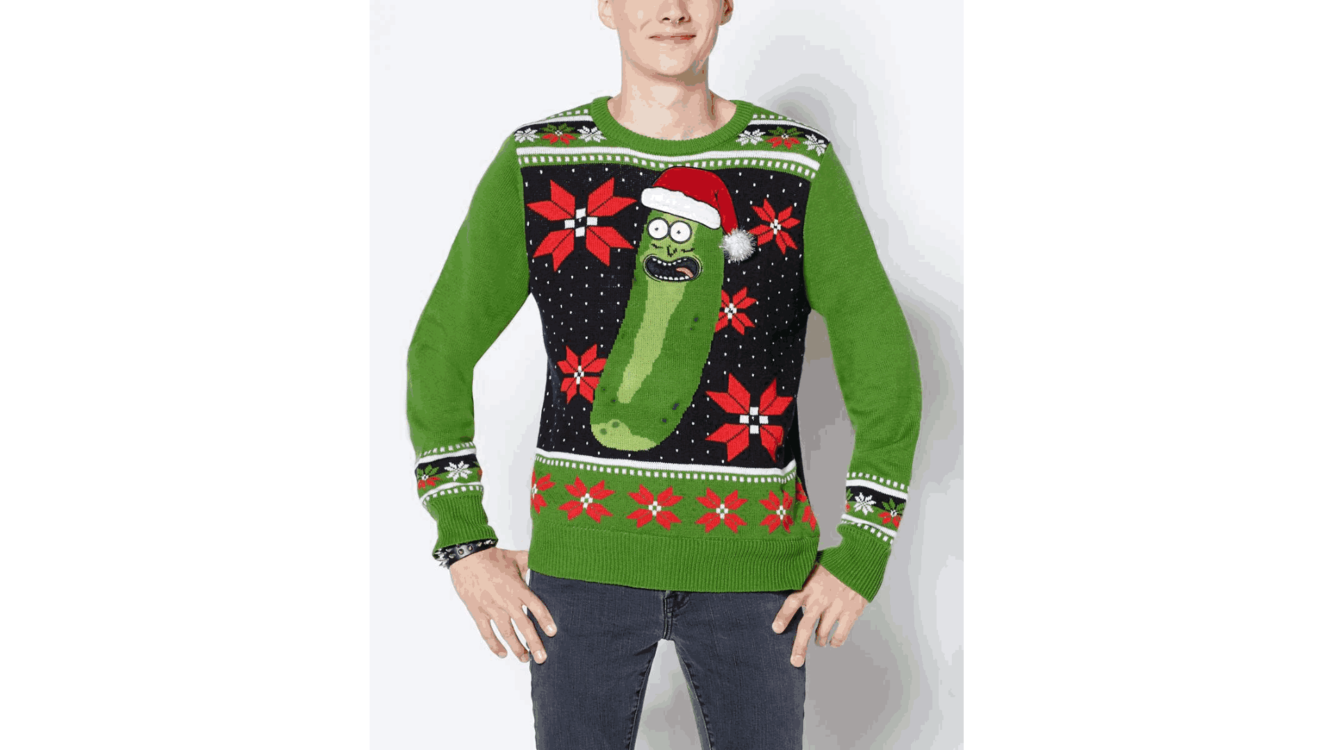 Pickle Rick Ugly Sweater Rick and Morty