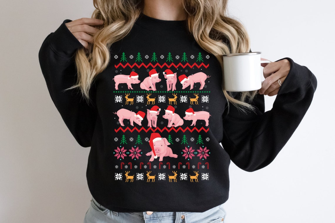 Piglets Shirt Pig Sweater Ugly Christmas Shirt